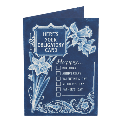 Obligatory Card Checklist All Occasions Greeting Card — 3.5" x 4.9" (Vertical) / Coated (both sides) / 1 pc