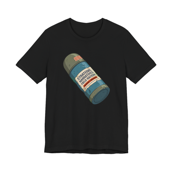 Office of Strategic Narratives Tee — Funny Psyops Field Ration Shirt — Black