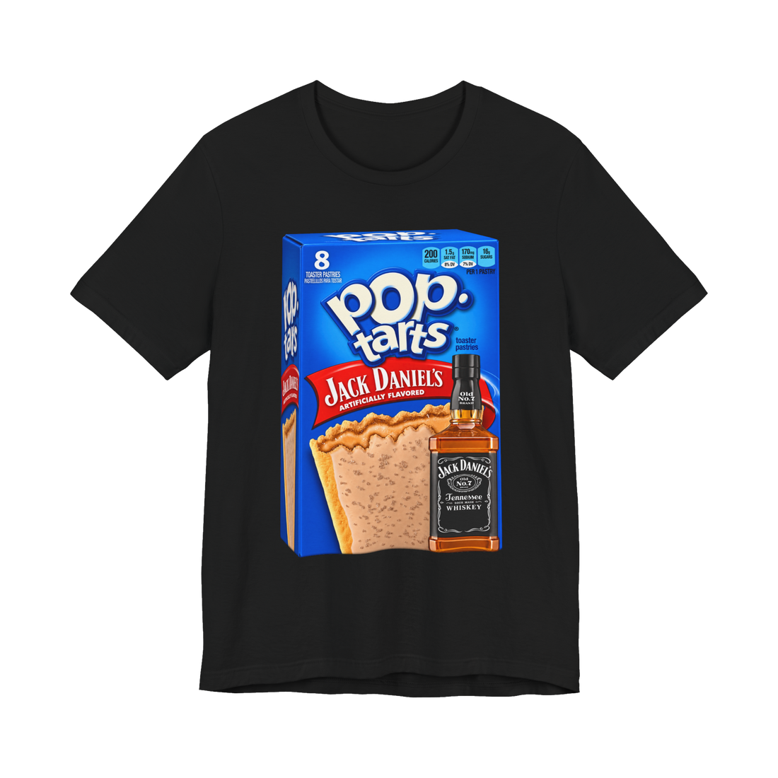 Old No. 7 Toaster Pastries T-Shirt — Funny Pop-Tarts — Black