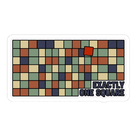 One Square — 1-of-1 Existential Art Sticker