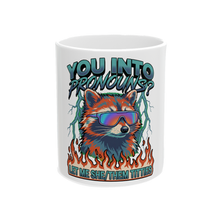Can I She/Them — Funny Pronoun Meme Mug
