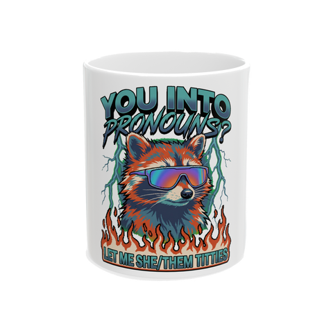 Can I She/Them — Funny Pronoun Meme Mug