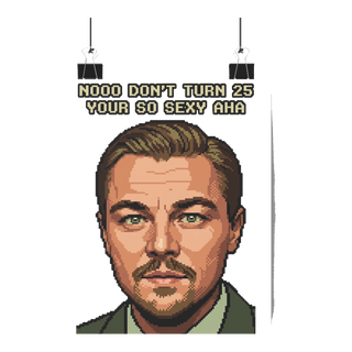 The 25-Year Glitch Poster — Funny 25th Birthday Wall Art