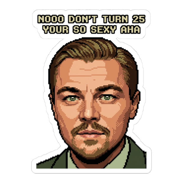 The 25-Year Glitch Sticker — Funny Quarter-Life Crisis Decal
