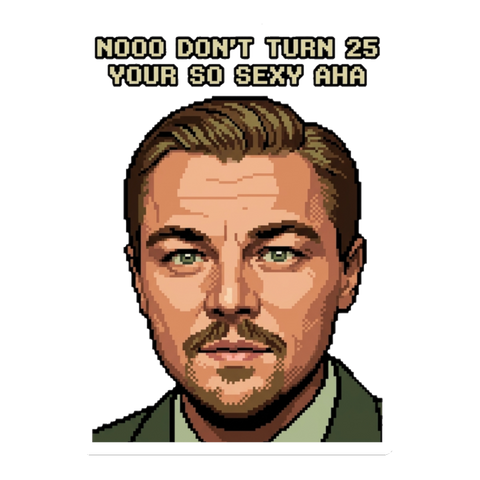 The 25-Year Glitch Sticker — Funny Quarter-Life Crisis Decal