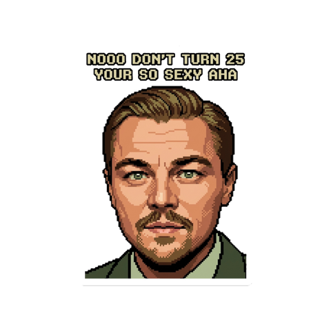 The 25-Year Glitch Sticker — Funny Quarter-Life Crisis Decal