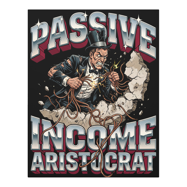 Passive Income Wall Art — Funny Landlord Decor — 0.75''
