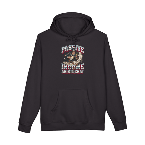 Passive Income Landlord Hoodie — Funny Real Estate Gag Gift — Black
