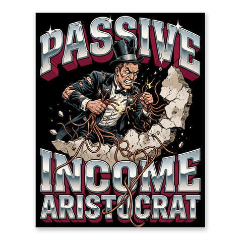 Passive Income Poster — Funny Landlord Real Estate Art