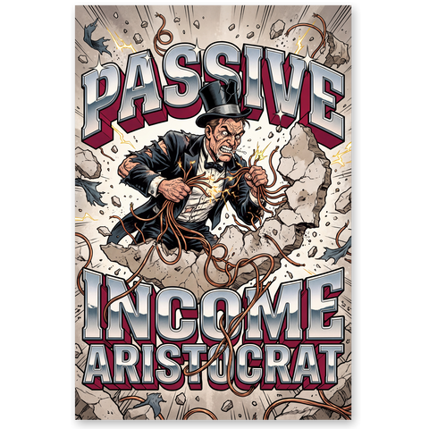 Passive Income Poster — Funny Landlord Real Estate Art