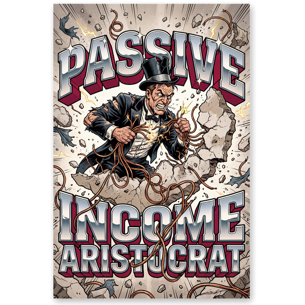 Passive Income Poster — Funny Landlord Real Estate Art