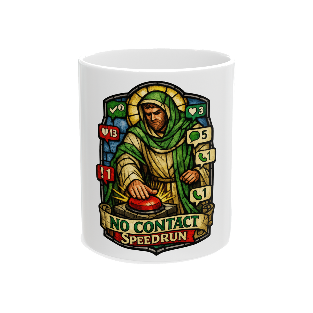 Patron Saint of Blocking Mug — Funny Introvert Gift