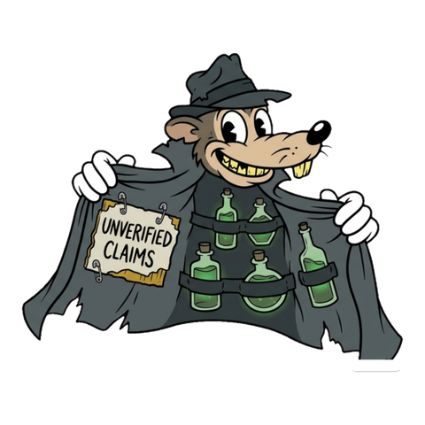 Premium Unverified Claims — Funny Fake News Rat Sticker