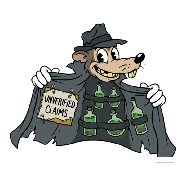 Premium Unverified Claims — Funny Fake News Rat Sticker