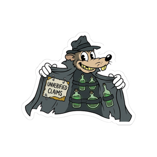 Premium Unverified Claims — Funny Fake News Rat Sticker