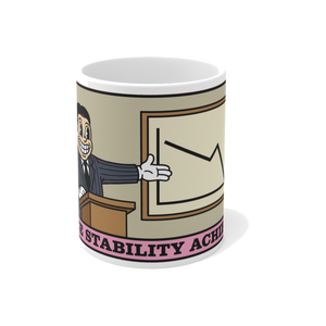Price Stability Achieved Mug — Funny Economics Inflation Cup