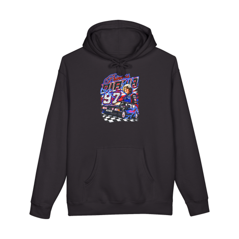 Princess Diana 97 Racing Hoodie — Nascar 90S Bootleg Graphic Ford — Black