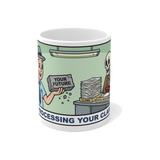 Processing Your Claim — Funny Dark Humor Retirement Mug