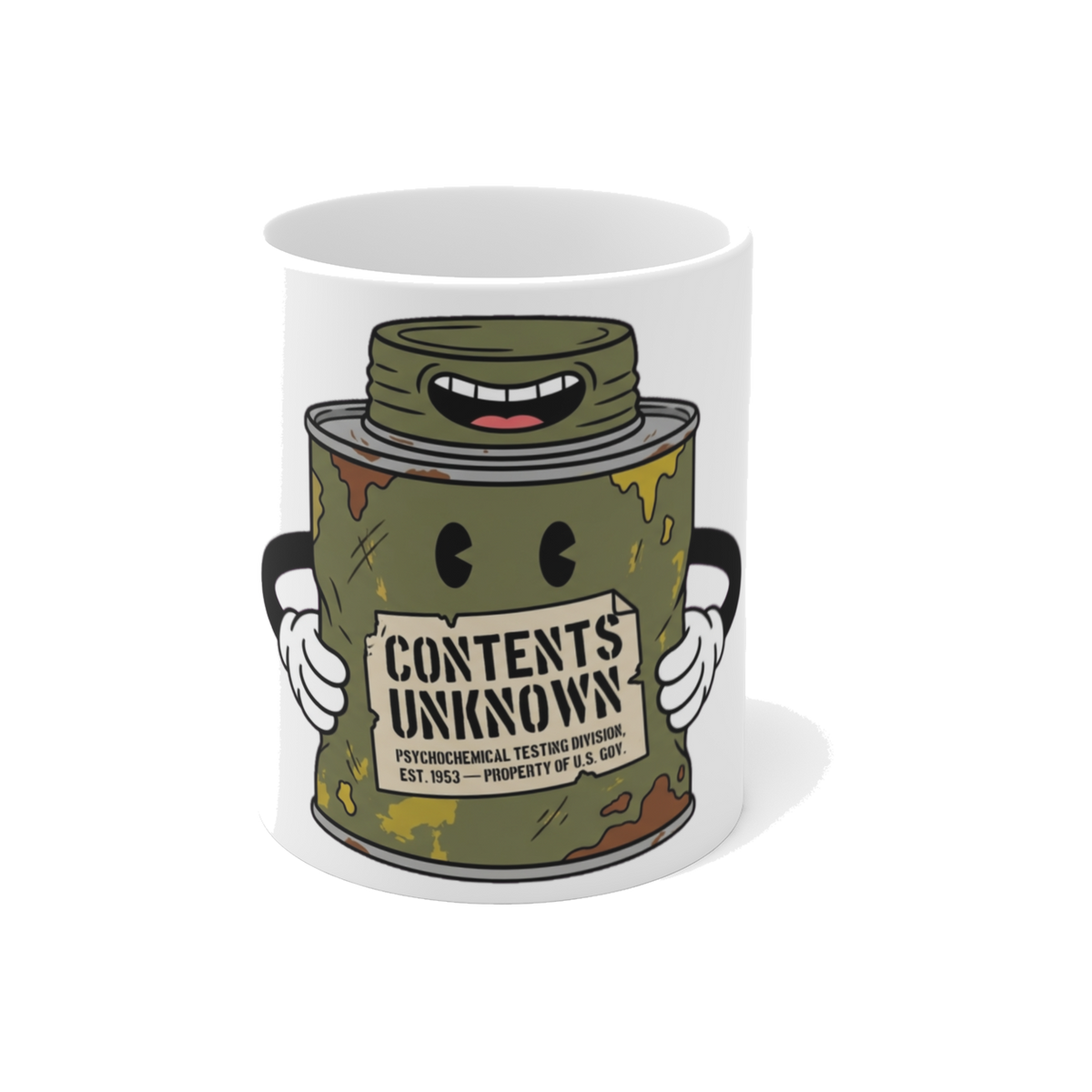 Property of D.O.D. Psychochemical Testing — Funny MKUltra Mug