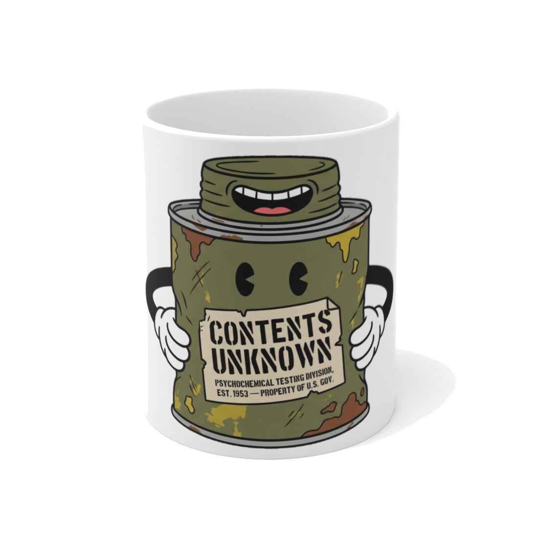 Property of D.O.D. Psychochemical Testing — Funny MKUltra Mug