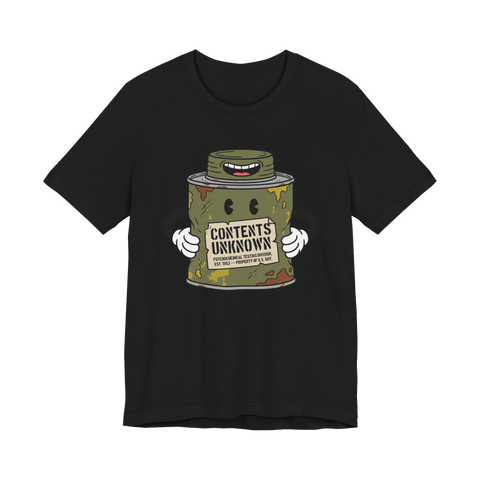 Property of D.O.D. Psychochemical Testing Division — MKUltra Tee — Black