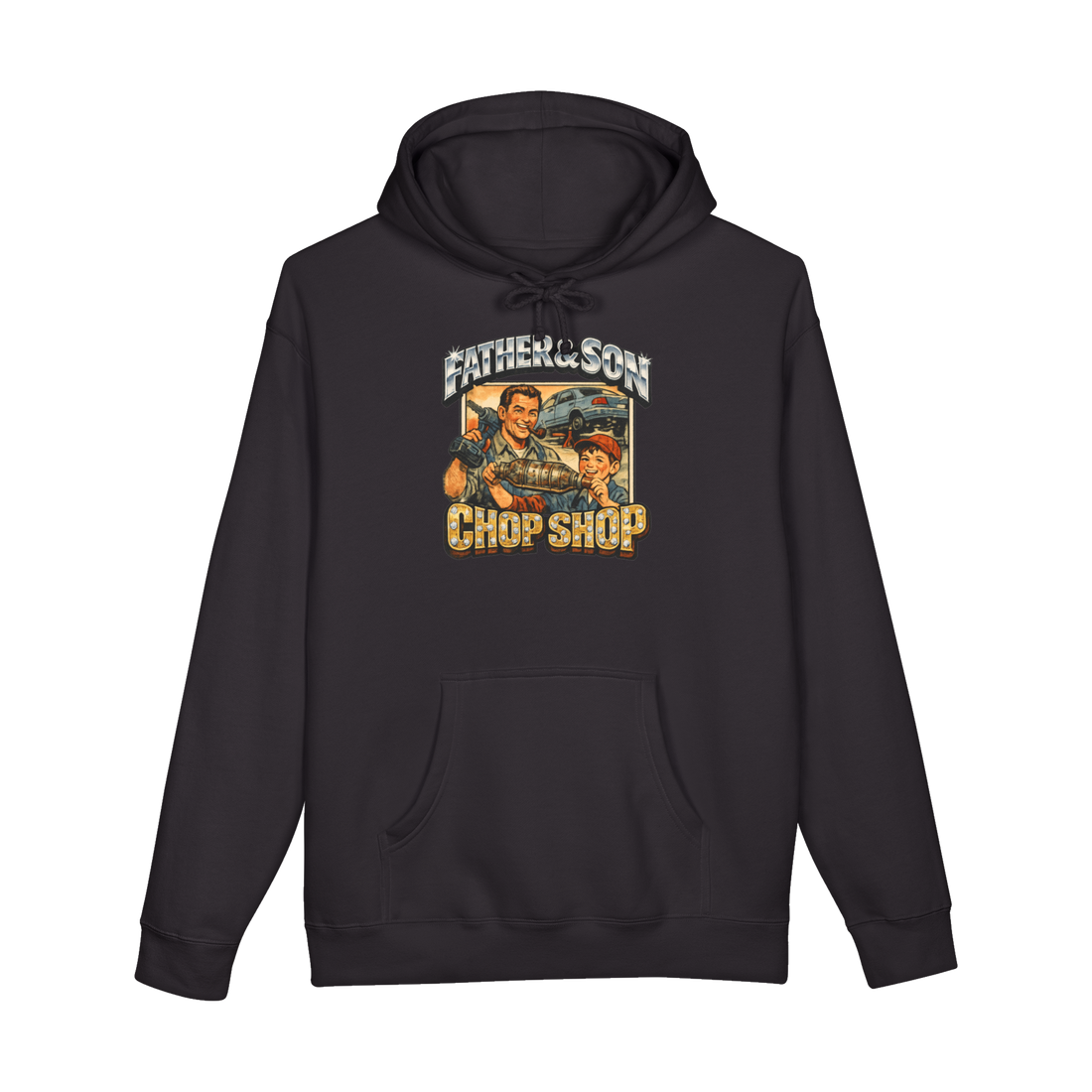 Quality Time Under A Prius 90s bootleg style meme hoodie about catalytic converter theft