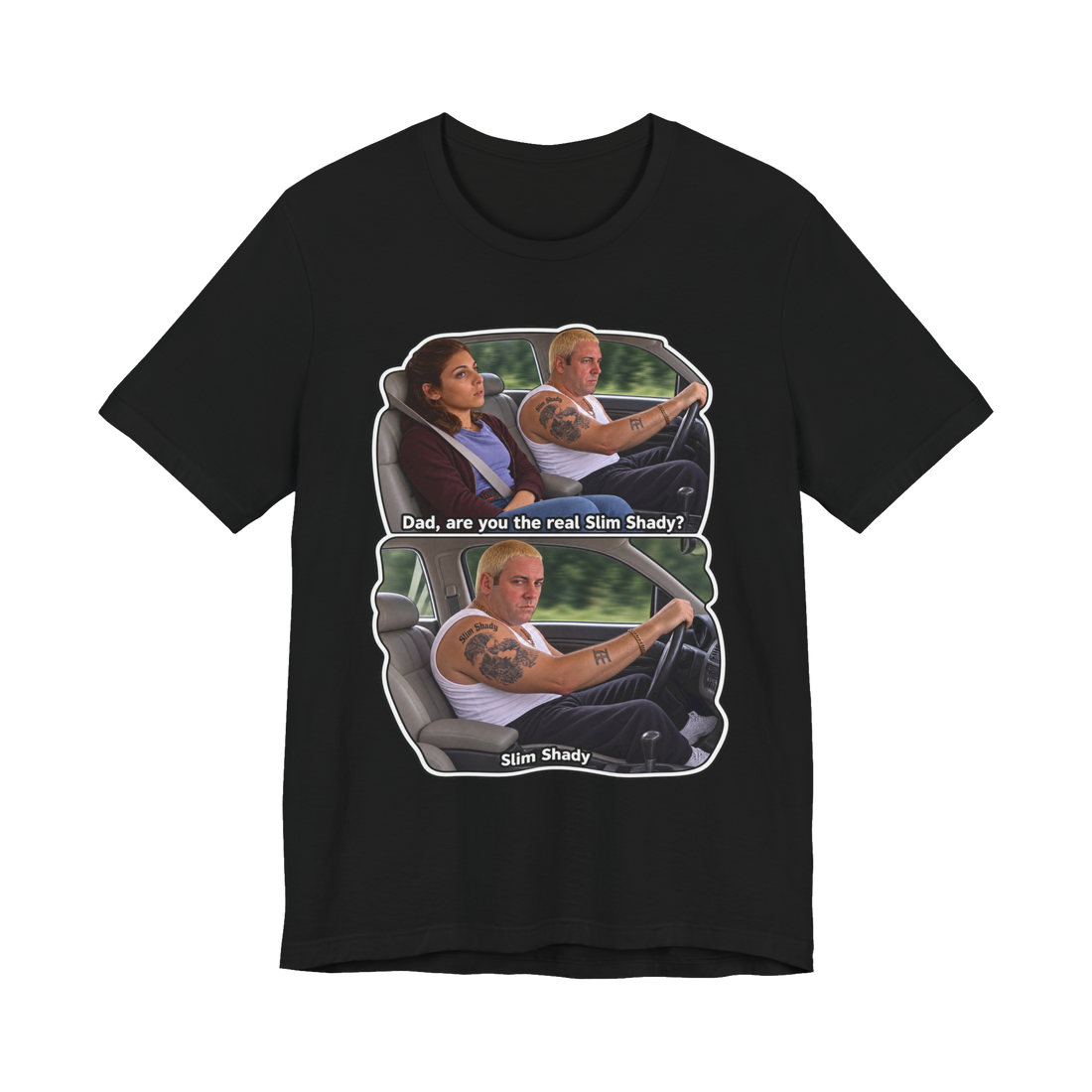Rap Meets the Mob T-Shirt — Music and Mob TV Mashup — Black