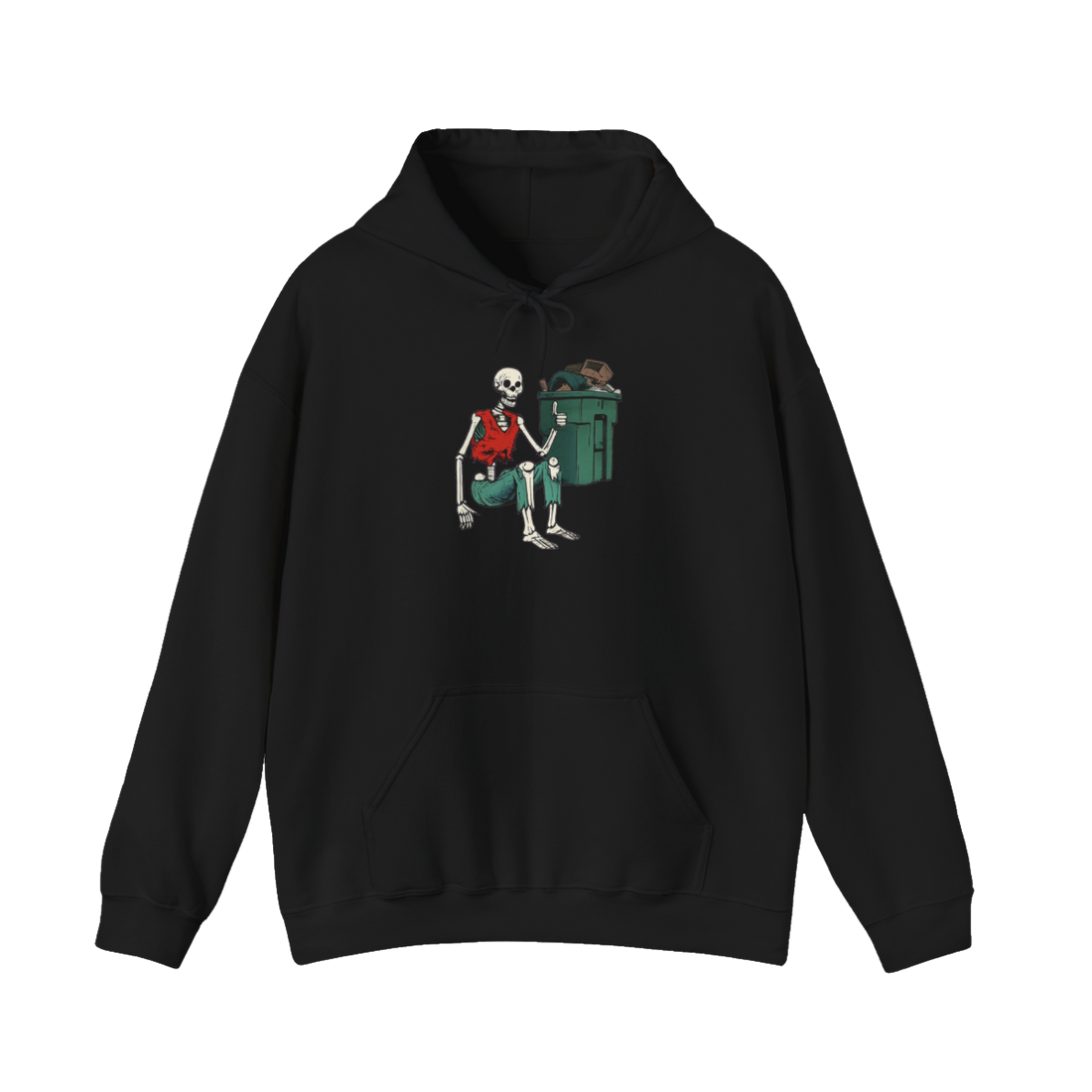 Ready For Curbside Pickup Hoodie — Funny Nihilist Skeleton