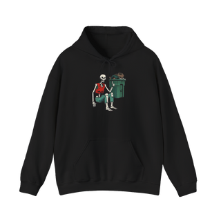 Ready For Curbside Pickup Hoodie — Funny Nihilist Skeleton
