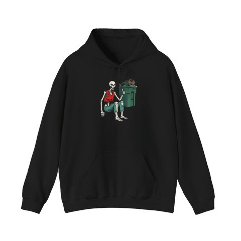 Ready For Curbside Pickup Hoodie — Funny Nihilist Skeleton
