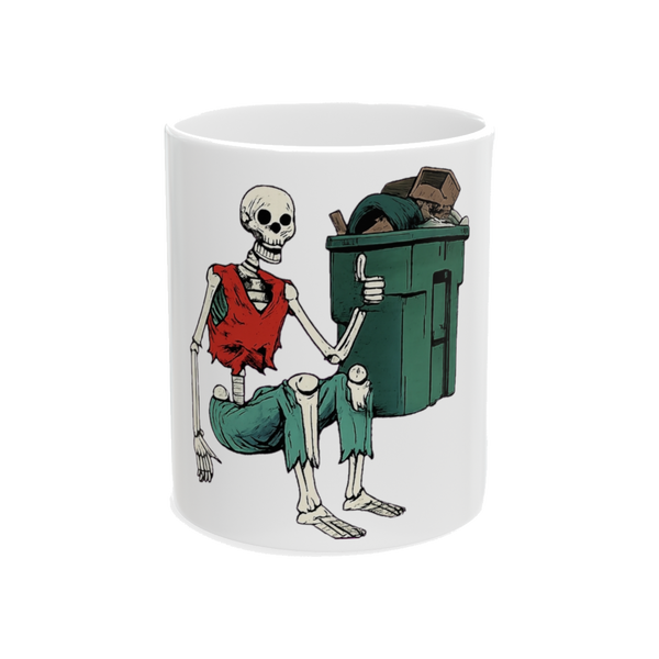 Ready For Curbside Pickup — Funny Existential Skeleton Mug
