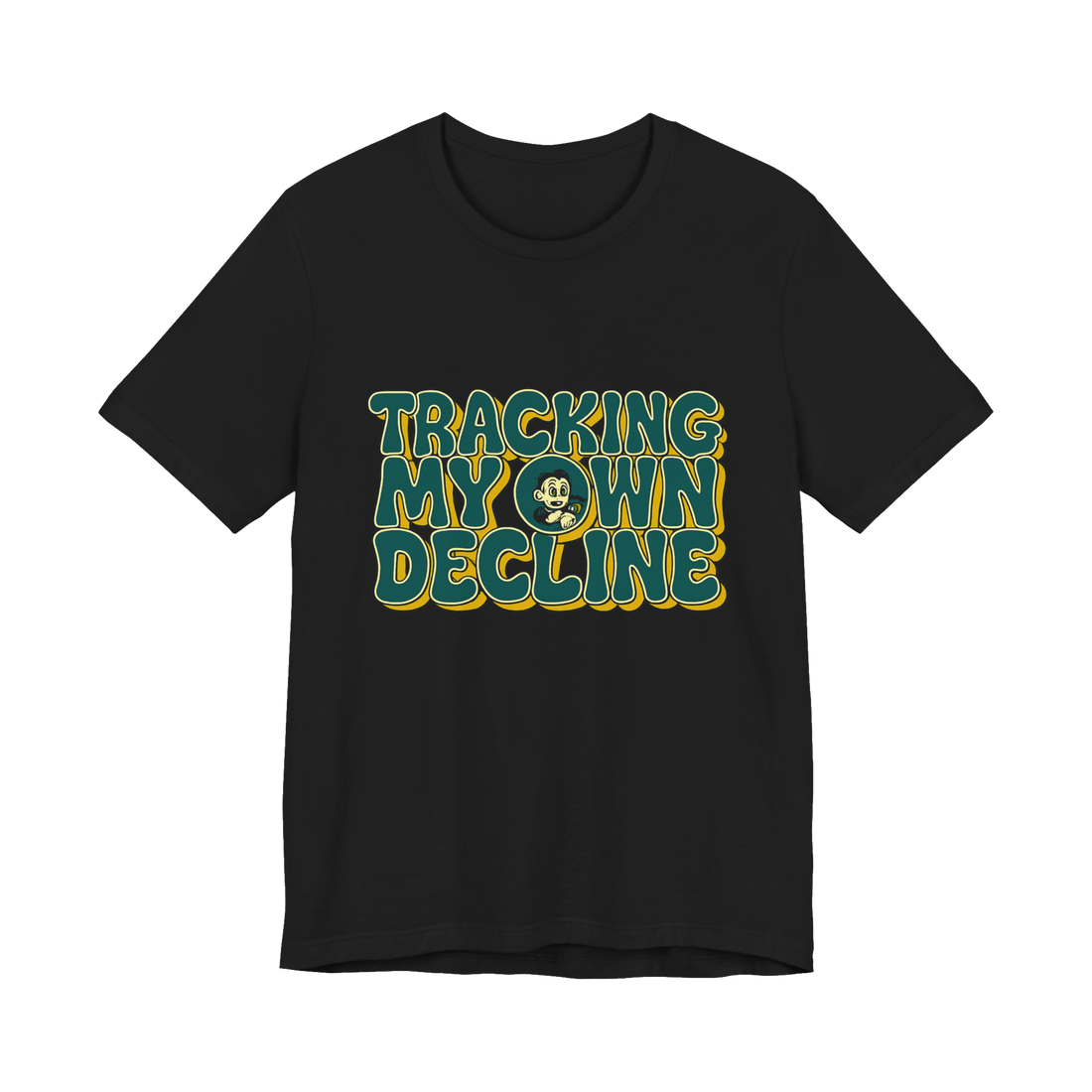 Real-Time Mortality Tracker — Funny Smartwatch T-Shirt — Black