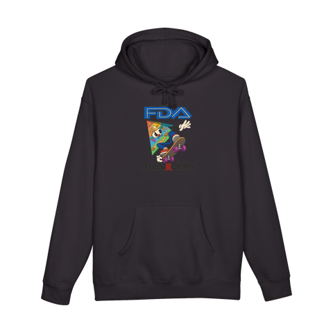 Recalled Food Pyramid Hoodie — Fda Recall Skateboarding Propaganda 90S — Black