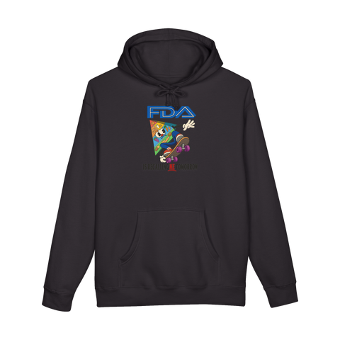 Recalled Food Pyramid Hoodie - 90s Skate Propaganda — Black