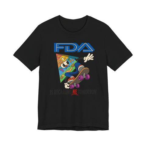 Recalled Food Pyramid T-Shirt — 90s Nutrition Propaganda — Black