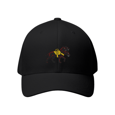Registered Emotional Support Hellhound Hat — Funny Dog Cap — Black