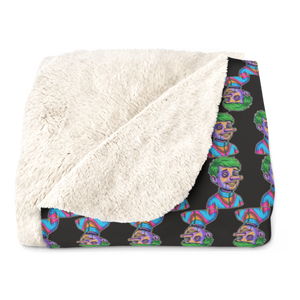 Sawed-Off Liar — Funny Retro Mascot Blanket