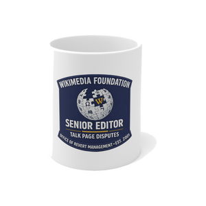 Senior Editor, Talk Page Disputes — Mug