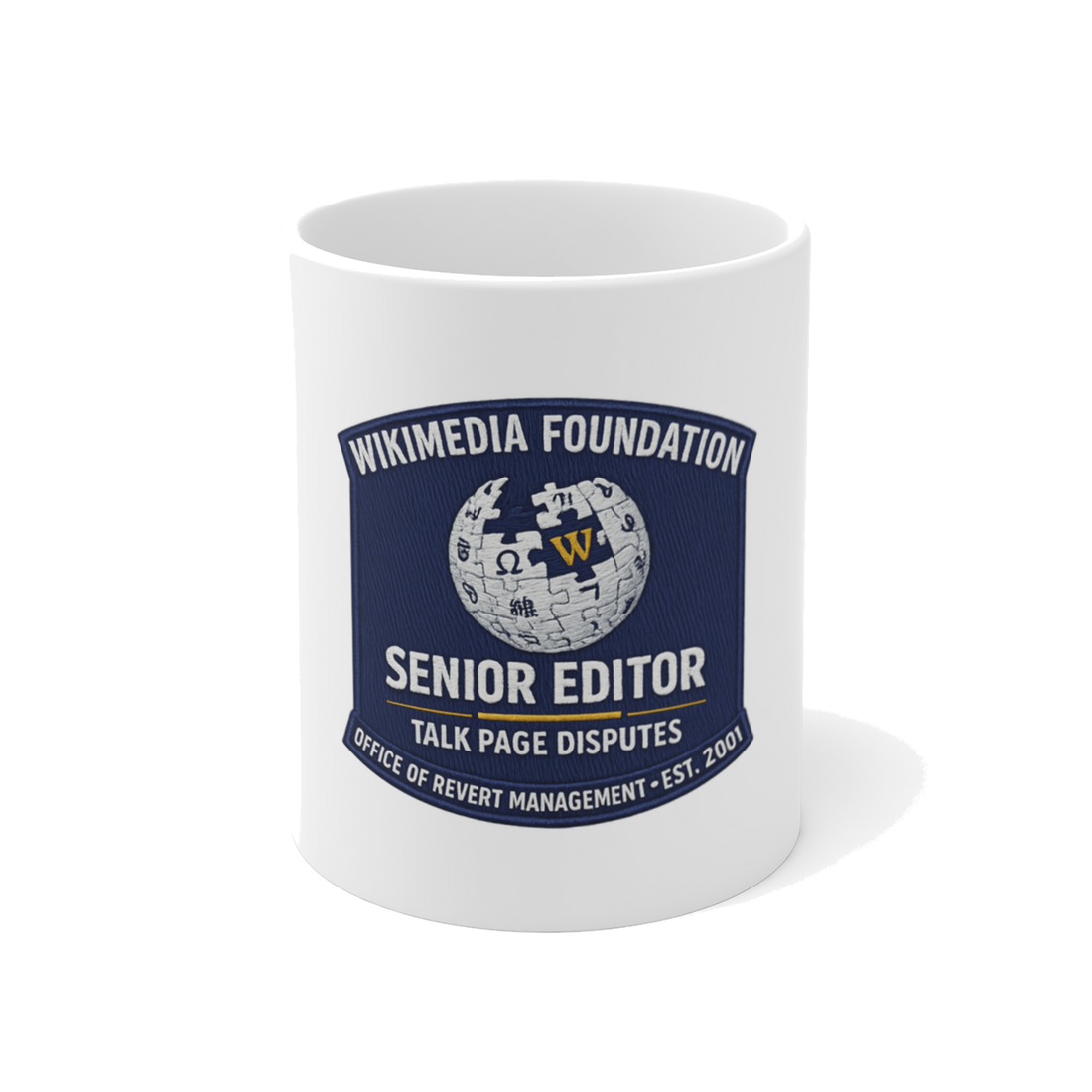 SENIOR EDITOR, TALK PAGE DISPUTES — Mug