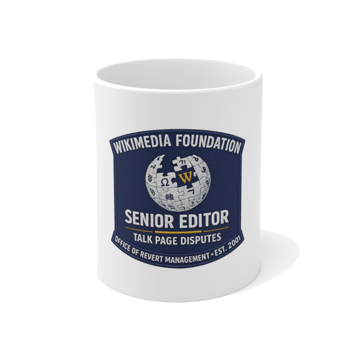 Senior Editor, Talk Page Disputes — Mug