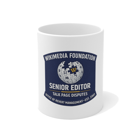 SENIOR EDITOR, TALK PAGE DISPUTES — Mug