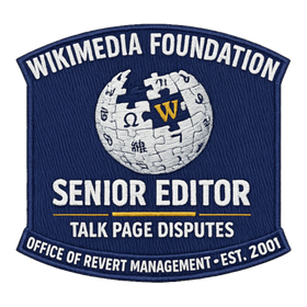 Senior Editor, Talk Page Disputes — Sticker