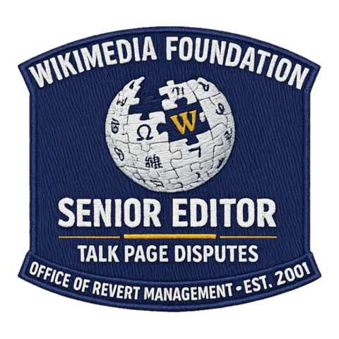 SENIOR EDITOR, TALK PAGE DISPUTES — Sticker