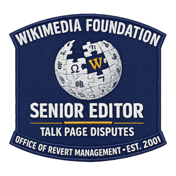 SENIOR EDITOR, TALK PAGE DISPUTES — Sticker