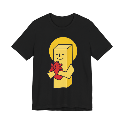 Shhh It's Sleeping — Funny Butter Heart Attack T-Shirt — Black