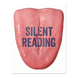 Silent Reading Flesh Wedge — Poster
