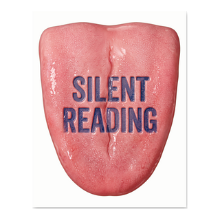 Silent Reading Flesh Wedge — Poster