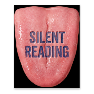 Silent Reading Flesh Wedge Poster — Creepy Classroom Decor