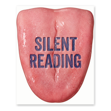Silent Reading Flesh Wedge Poster — Creepy Classroom Decor