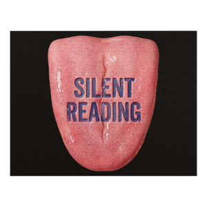 Silent Reading Flesh Wedge — Funny Surreal Jigsaw Puzzle